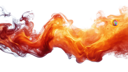 Vibrant Flame on Minimal White Canvas, striking contrast, dynamic energy, modern aesthetic, captivating visual impact