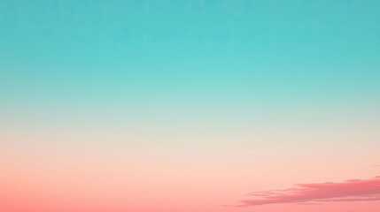Obraz premium Minimal skies idea. A serene gradient sky blending soft pink and blue hues at sunset, evoking tranquility.