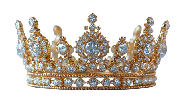 Elegant crown design, minimalistic aesthetic, stark white backdrop, emphasizing simplicity and sophistication, ideal for branding or fashion concepts