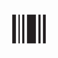Barcode scan product retail icon vector sign