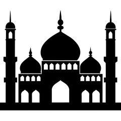taj mahal vector illustration