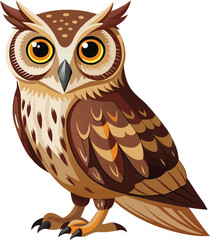 Obraz premium An Owl vector artwork illustration
