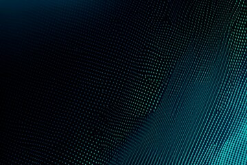 Abstract close-up of a glowing blue digital circuit board, showcasing intricate connections and technological design on a black background.
