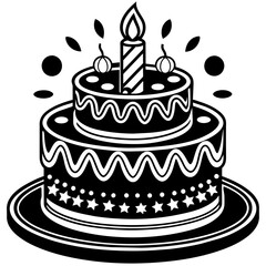 birthday cake illustration