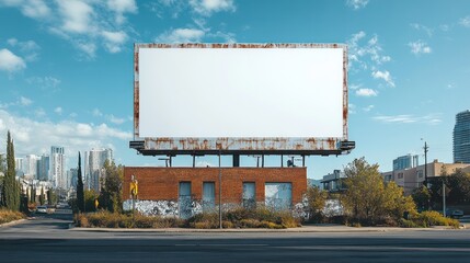 Obraz premium Urban Street Billboard Mockup Advertisement