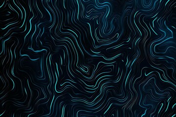 Fototapeta premium Abstract close-up of a glowing blue digital circuit board, showcasing intricate connections and technological design on a black background. 