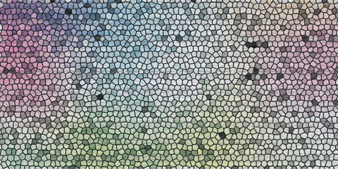 Seamless kaleidoscope pattern Truchet Random Pattern Generative . Abstract pattern for coloring book. Black and white background.