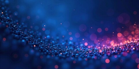 Obraz premium Abstract Blue and Pink Glowing Particle Field Background