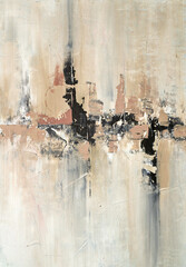 Abstract artwork with dynamic lines and soft colors, creating a harmonious and modern composition, perfect for contemporary interior design and artistic projects