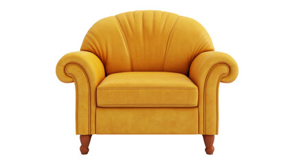 Armchair, isolated on transparent background