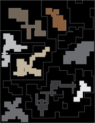 It's called "Earth Tone Map" or "Map of Colorful Geometric Patterns"