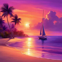 Beach at sunset © aleixito