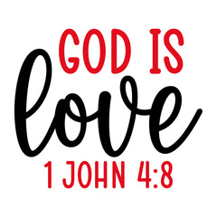 God Is Love John 4:8 SVG
 