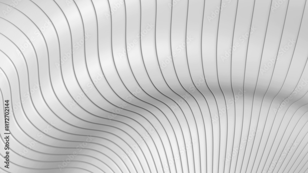 Poster white striped pattern background, 3d lines design, abstract minimal white gray background for busine