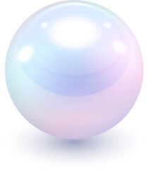 Pearl, 3d orb icon.