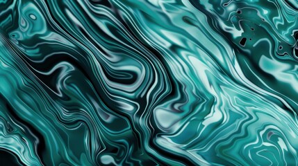 Obraz premium Abstract Watercolor Background for Banner: Blending Teal, Blue and Green with Liquid Fluid Texture