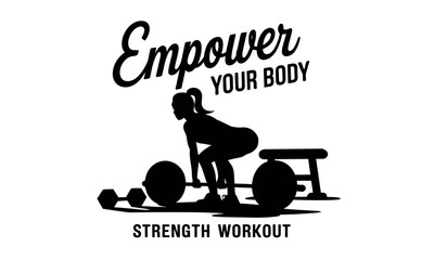 Workout and Health Fitness Vector clipart