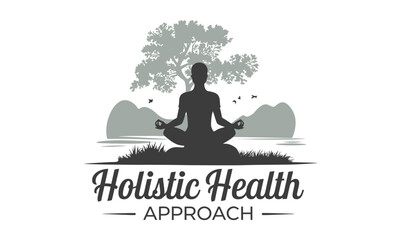 Yoga and Wellness vector Clipart Graphic