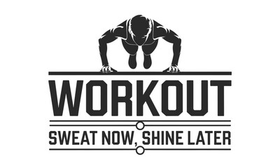 Workout and Health Fitness Vector clipart