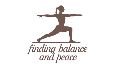 Yoga and Wellness vector Clipart Graphic