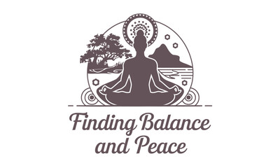 Yoga and Wellness vector Clipart Graphic