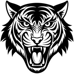 tiger head vector