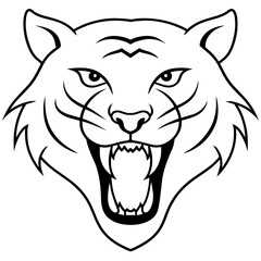 tiger head vector