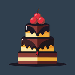 cake with cherry