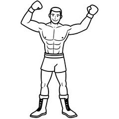 illustration of a boxer