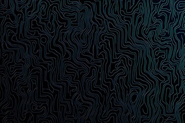 Abstract close-up of a glowing blue digital circuit board, showcasing intricate connections and technological design on a black background.
