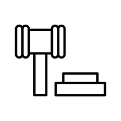 Gavel Vector Icon
