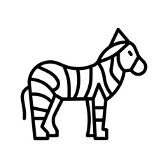 Zebra Vector Icon