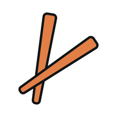 Chopstick icon vector design templates simple and modern