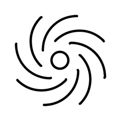 Black Hole Vector Icon