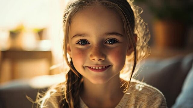 A young girl creating customized digital memory books that offer cognitive support for individuals facing memory-related challenges.