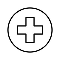 Red Cross Vector Icon