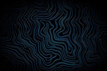 Obraz premium Abstract close-up of a glowing blue digital circuit board, showcasing intricate connections and technological design on a black background. 