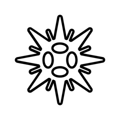 Sea Urchin Vector Icon