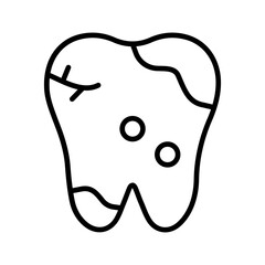 Dental Caries Vector Icon
