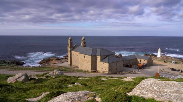 Santuario de la Virgen de la Barca, Mux&iacute;a, La Coru&ntilde;a, Galicia, Espa&ntilde;a. Enero de 2025.