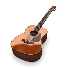 Fototapeta premium guitar icon simple white background vector