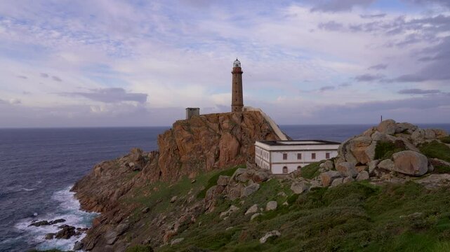 Faro de Cabo Villano, Costa de la muerte, La Coru&ntilde;a, Galicia, Espa&ntilde;a. Enero de 2025.