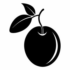 Burdekin Plum Silhouette Minimalist Vector Art