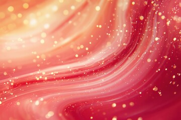 Abstract swirling patterns in red hues with sparkling elements.