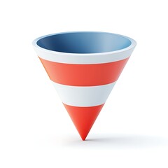 Funnel icon on white background