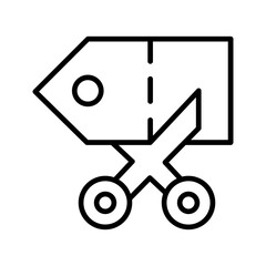 Price Cut Vector Icon