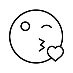 Love Emoji Vector Icon