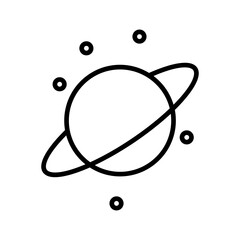 Planetary Rings Vector Icon © Malik Grafix
