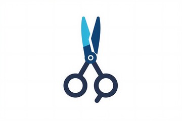 Fototapeta premium scissors icon simple white background vector