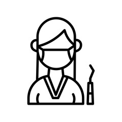 Dental Assistant Vector Icon